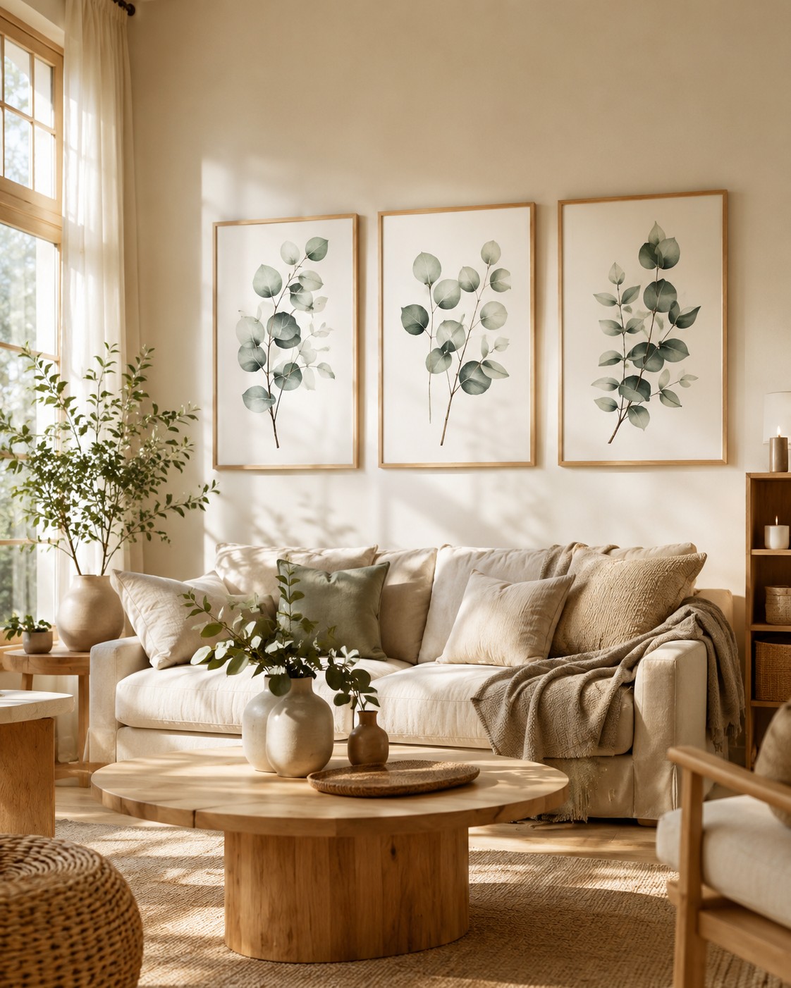 Minimal Eucalyptus Botanical Printable Set – 6 Printable Artworks